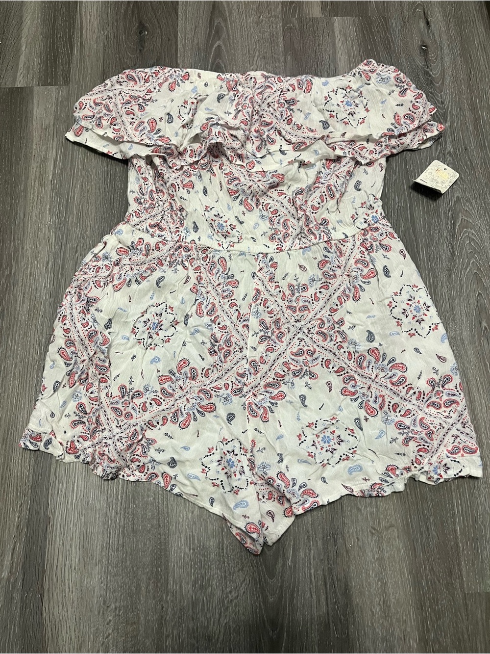 Strapless Ruffle Romper